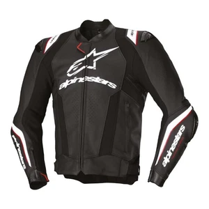 Alpinestars Missile V3 Ignition Leather Motorcycle Motorbike Jacket Black White