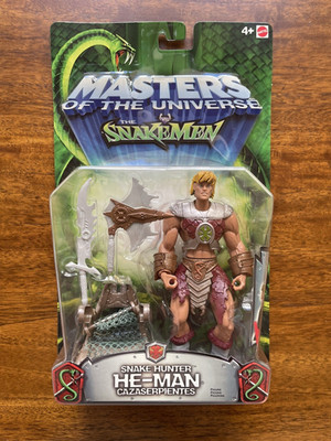 2003 MOTU vs. Snake Men Snake Hunter He-Man Figure Mattel NIB