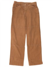 MURPHY & NYE Womens Straight Casual Trousers W29 L29 Beige Cotton DI15