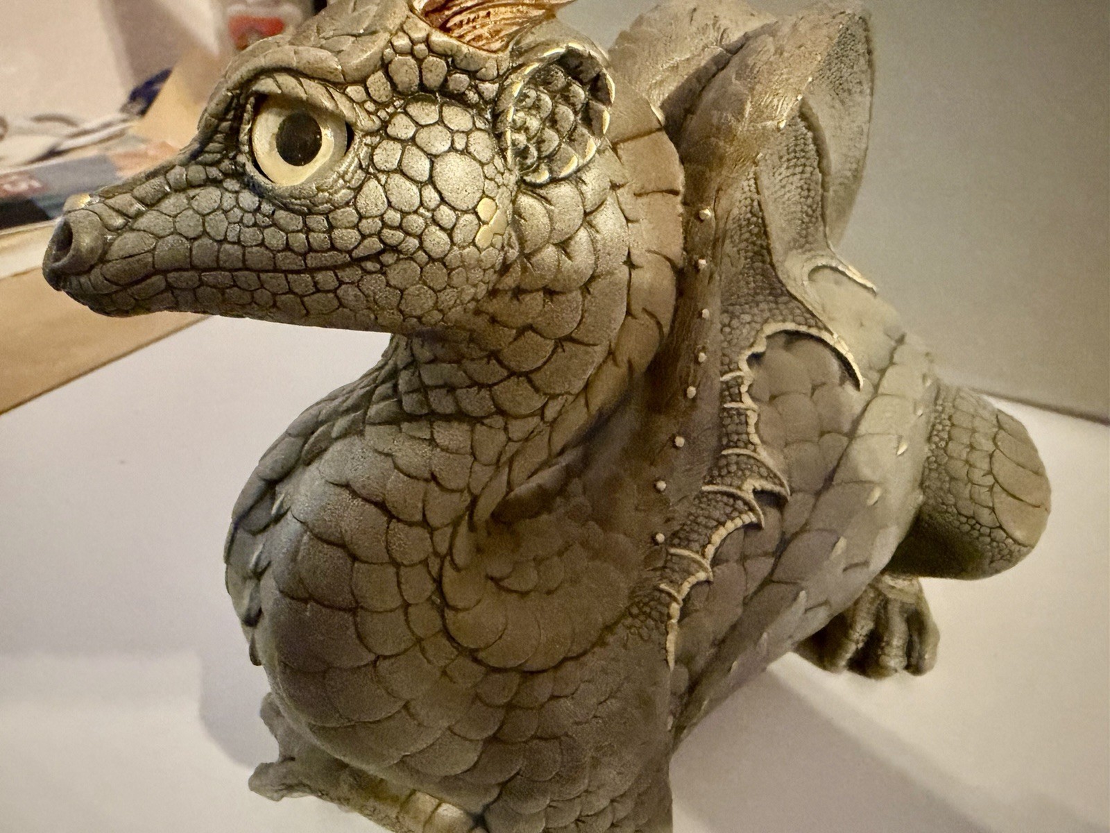 Windstone Editions Lap Dragon - Stone With Original Box