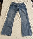 Rock and Roll Cowboy Bootcut Jeans Men's 34x34 Blue Denim Western — photo 1