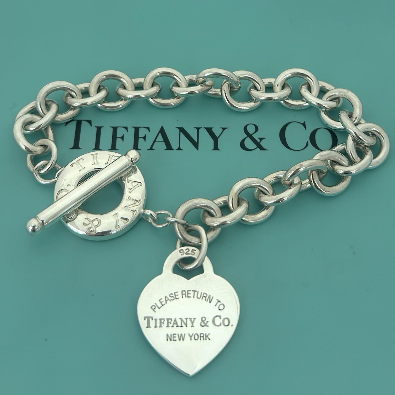 Tiffany & Co BRACELET - Return to Tiffany  Heart Tag Toggle Bracelet 20 cm