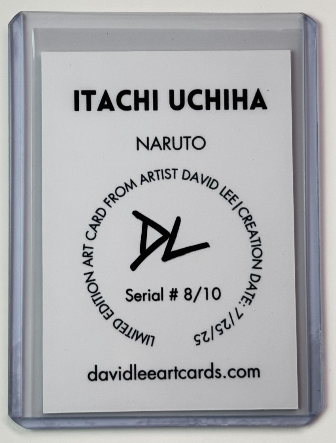 Itachi Uchiha Limited Edition Artist Signed “Naruto” Trading Card