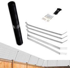 Cat Proofing Catio Fence Kit Garden Catio Barrier Steel Brackets and Mesh