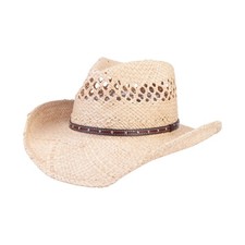 Straw Cowboy Hats Cowgirl Hat Western Cowboy Hat Rancher Hat for Men Women, E...