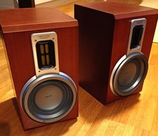 1 Paar Lautsprecher PHILIPS MCD-708 ♫ 80 Watt Rosenholz ♫ HIFI STEREO ♫ Note: 2+