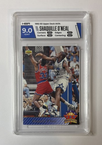 1992-93 Shaquille O'Neal - Upper Deck Top Prospects Rookie #474 HGA 9🔥