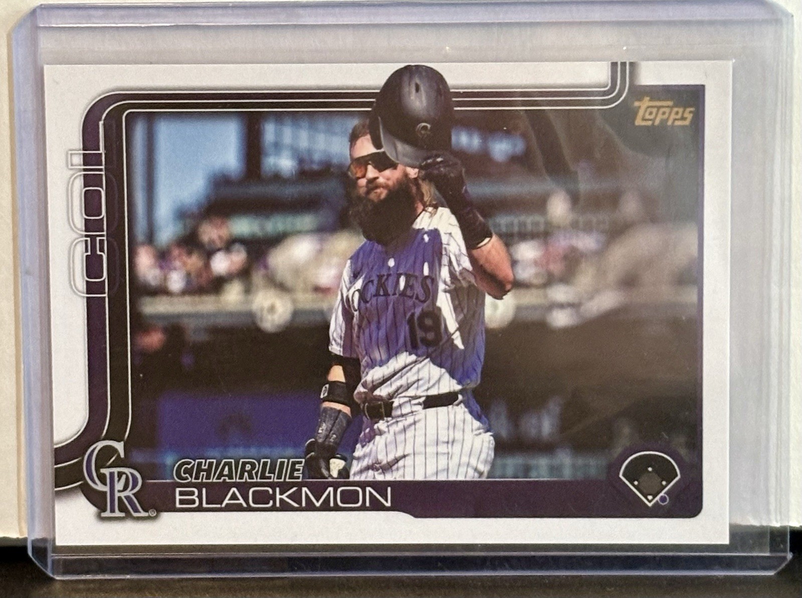 2025 Topps Series 1 Charlie Blackmon SP Golden Mirror Image Variation # 311 SSP