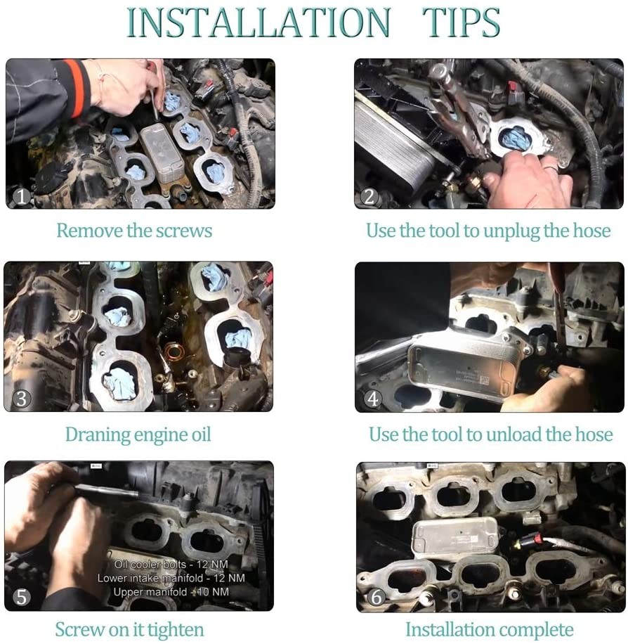 For 11-13 Jeep Dodge Chrysler 3.6L V6 Engine Oil Cooler Filter Housing 5184294AE