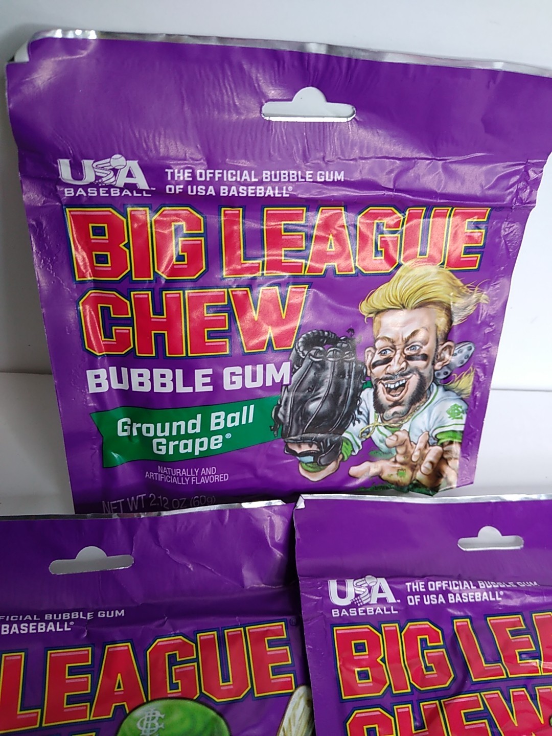 5x Big League Chew Bubble Gum - Ground Ball Grape BB 04/15/2027