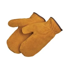 Durable Leather Cowhide Warm Winter Protective Construction Work MITTENS LARGE