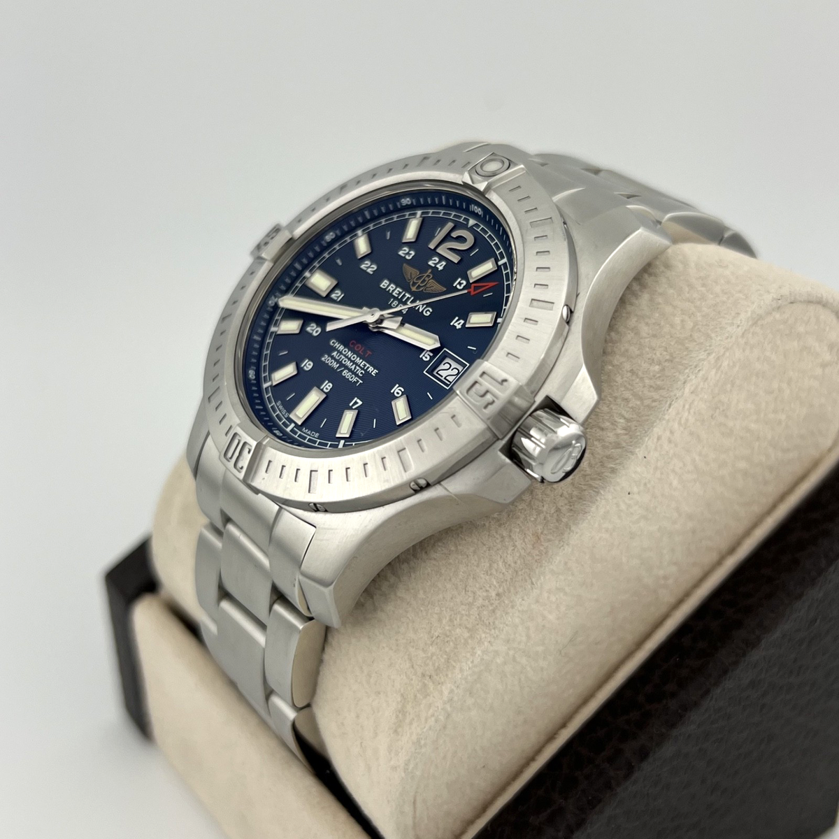 Breitling Colt Automatic A17313 41mm Blue Dial Stainless Steel