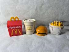Vintage 1987 McDonalds Happy Meal Toys Food Changeables Transformers Set of 4