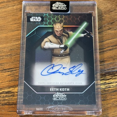 Chris Edgerly Eeth Koth 2024 Topps Chrome Black Star Wars AUTO Card #ALS-CE