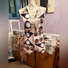 Versace Inspired One Piece Sunsuit/Romper Wit...
