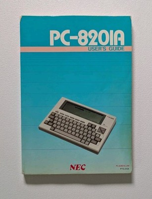 1983 NEC PC-8201A Portable Computer User s Guide Original Manual Retro Computing
