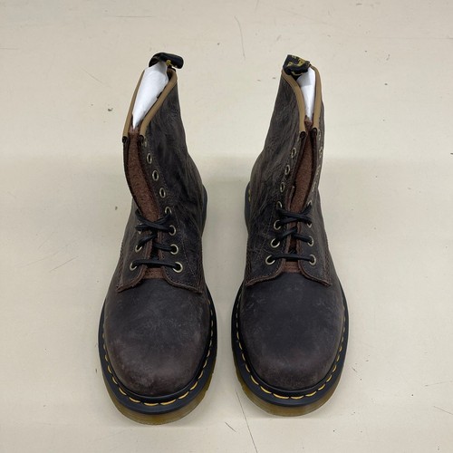 DR. MARTENS 1460 Antique Pull Up Long Napped Suede Boots Men's Size 8 - Picture 15 of 15
