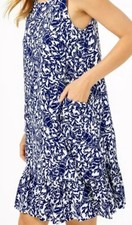 Lily Pulitzer Kristen Sleeveless Flounce Dress Sz Md  Lobster Print Sundress