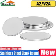 Thick 0.5-5mm 304 Stainless Steel Blank Round Discs  50-350mm Laser cut circle