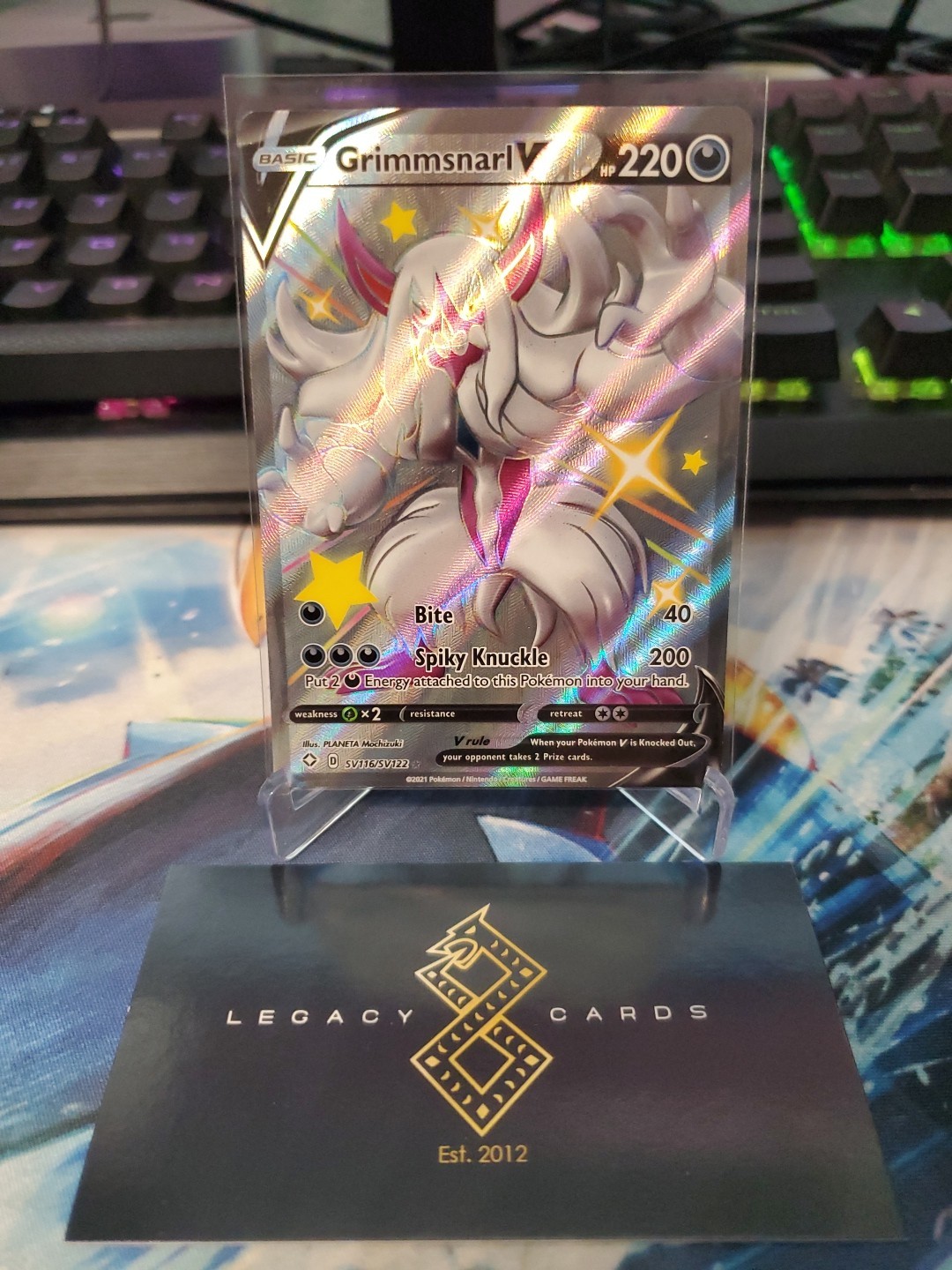 Grimmsnarl V SV116/SV122 - Shining Fates: Shiny Vault - Pokémon TCG (NM)