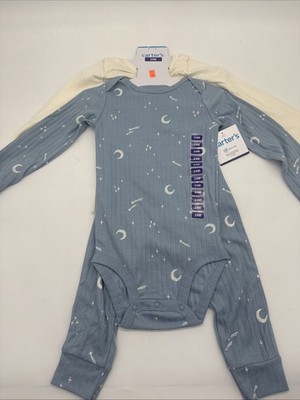 Carter s 3 Piece 24 Months Shooting Stars / Moons Super Adorable Fast Shipping