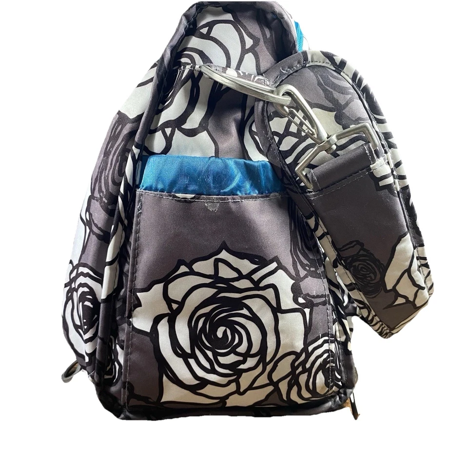 Ju Ju быть цветочный подгузник сумка рюкзак ремни наплечный ремень и пеленальный коврик включены - Изображение 3 из 4