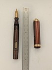 Conklin Endura Red Woodgrain Fountain Pen 14k Soft Gold Nib Restored — photo 3