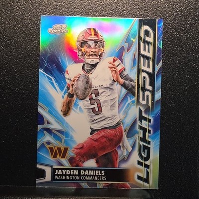 2025 Topps Chrome Cosmic Jaden Daniels #LS-10 LIGHT SPEED
