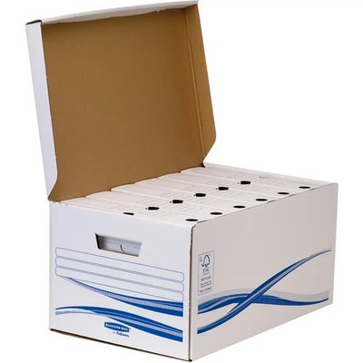 1-20x Fellowes BANKERS BOX Basic Archiv-Klappdeckelbox Maxi, blau BIS 18% RABATT