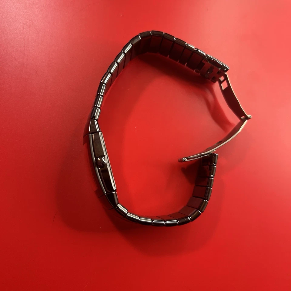 Rado Sintra Jubile Black Ceramic Diamond Watch Men's Swiss - Working - Rare - Image 4 of 4