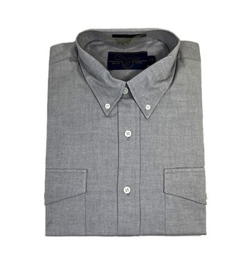DS02 Circle S western long sleeve button shirt 16x35 Grey