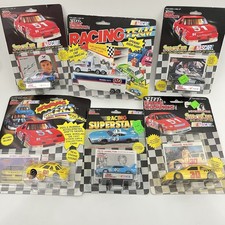 Lot of 6 Vintage Nascar Racing Cars Hauler w/original boxes Racing Champions