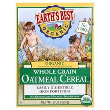 Organic Whole Grain Oatmeal Cereal, 8 oz 227 g