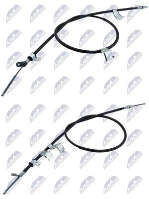 2X NTY HANDBREMSSEIL HINTEN LINKS+RECHTS passend für NISSAN QASHQAI 