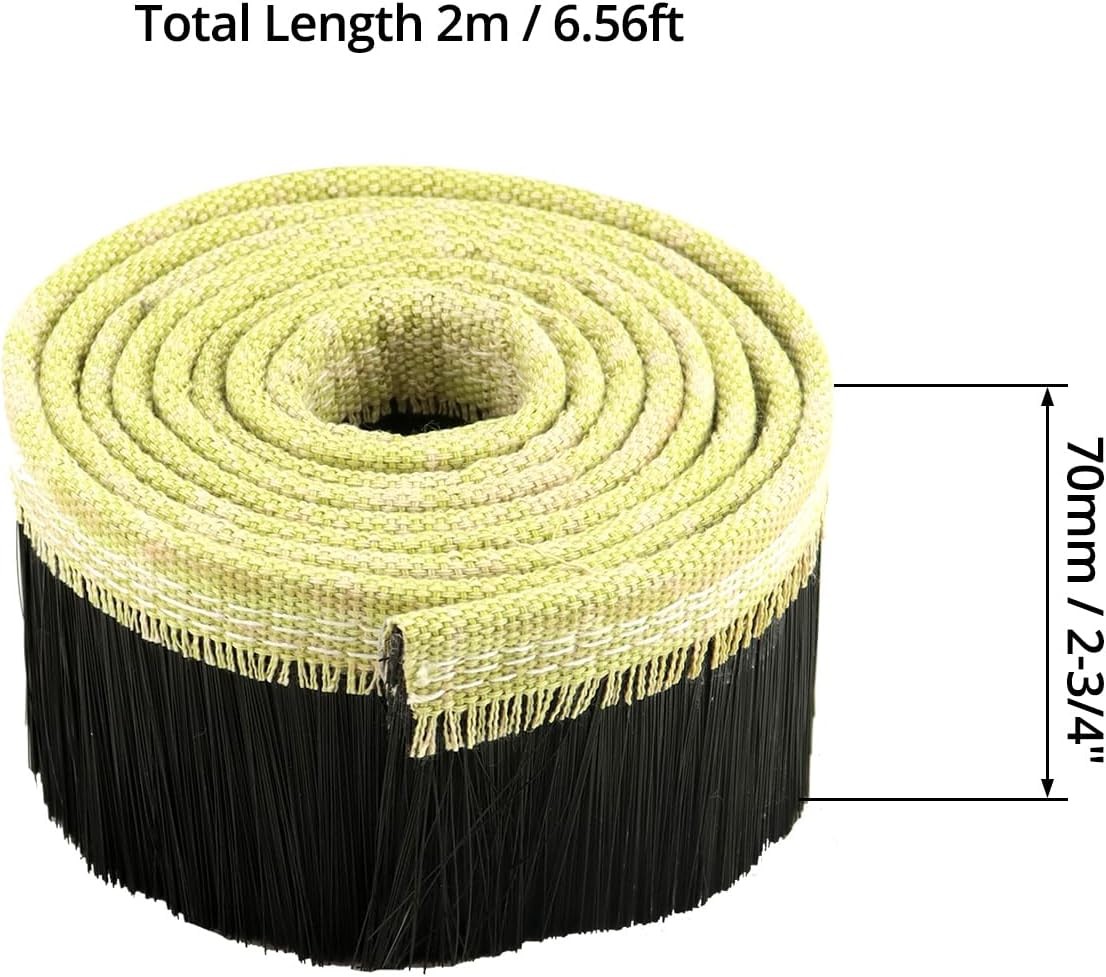 CNC Vacuum Brush, 70MM x 2M Vacuum Cleaner Engraving Machine Dust Shoe Brush