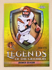 2025 Topps Chrome Boomer Esiason LEGENDS Yellow Refractor /275 Cin Bengals