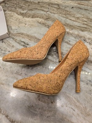NIB Vintage Esquire by Q Janna High Heel Pumps Stillettos Color Cork Size 10