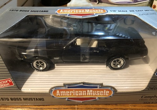 Ertl Limited Edition 1970 Ford Mustang Boss 429 schwarz Maßstab 1:18 neuwertig in Box - Bild 3 von 6