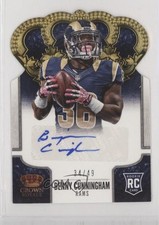 2013 Crown Royale Gold Die-Cut Signatures 34/49 Benny Cunningham #108 Auto 04tw