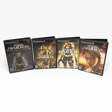 PlayStation 2 PS2 Tomb Raider Legend Underworld & Anniversary Lot Of 4 Tested