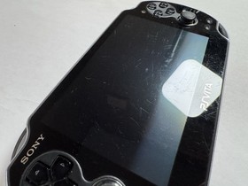 Sony PS Vita OLED PCH-1101 3G Wi-Fi Black Console w/ Charger Tested