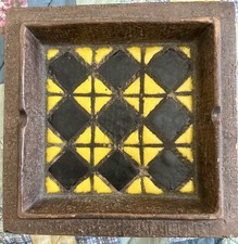 Black Yellow Brown BITOSSI Rhombus Ashtray Italy