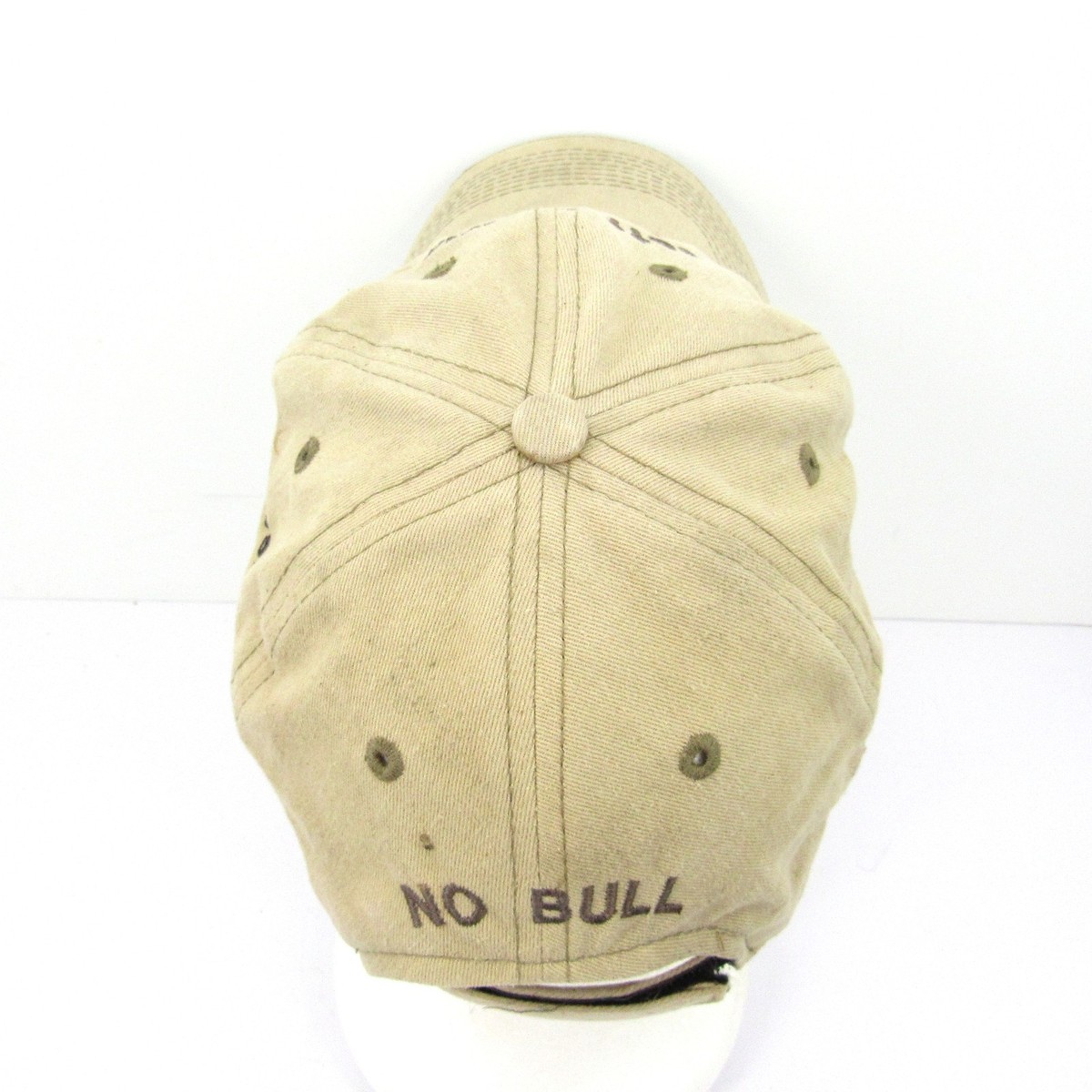 Jeff Smith Jeep Embroidered Logo Men's Beige Men's Adjustable Strap Back Cap Hat View 5