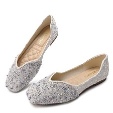 QXCXINGDY WOMEN'S LOAFERS FLATS CASUAL COMFORT LADIES WALKING - APRICOT WHITE