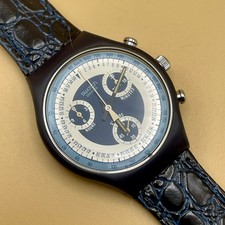 Swatch "Silver Star" SCN 102 orologio quarzo 37 mm Swiss 1990