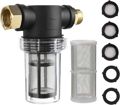 Gartenschlauch Filter Inline-Vorfilter für Hochdruckreiniger 40+100 Mesh