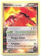 Carte Pokémon Groudon de Team Magma 9/95  EX Team Magma vs Team Aqua  VF FR