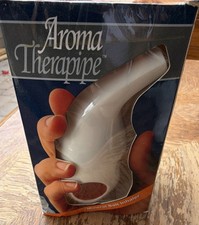 Aroma Therapipe Mineral Salt Inhaler Handcrafted Ceramic Container White