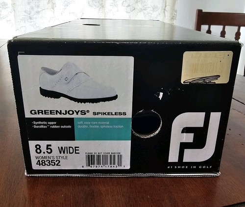 FootJoy Greenjoys Damen-Golfschuhe ohne Spikes 48352 weiß Größe 8,5 W Weite neu - Bild 4 von 4