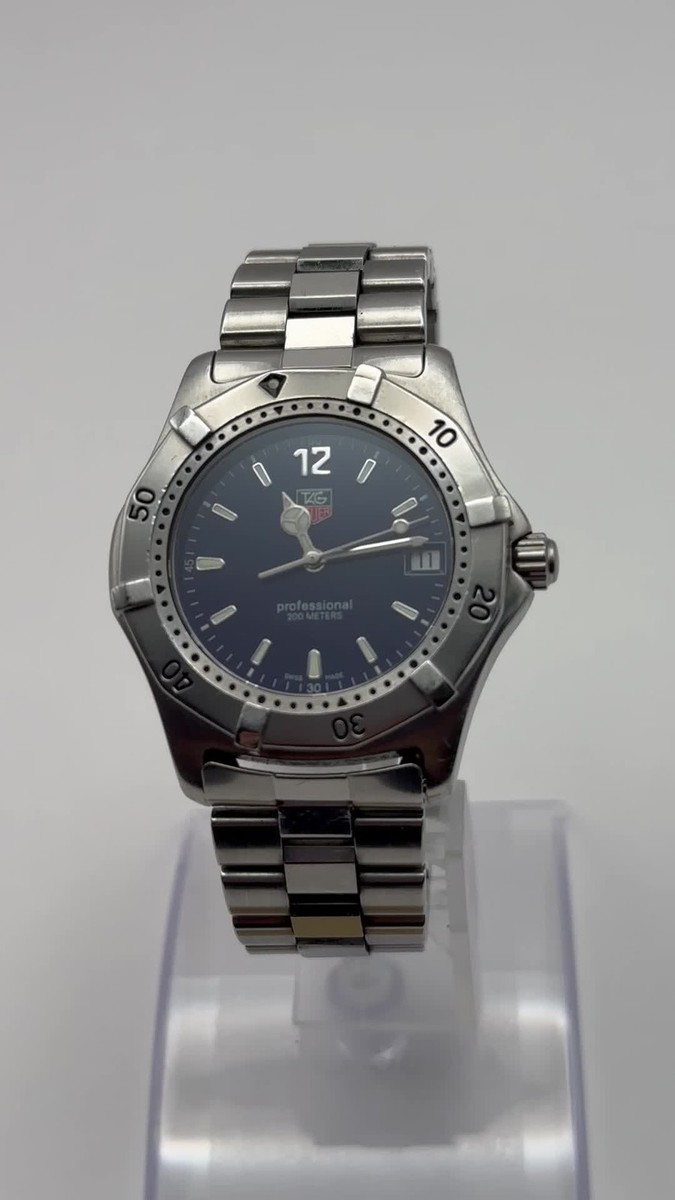 TAG HEUER Professional 200M WK1113 Date Blue Dial Quartz Men's